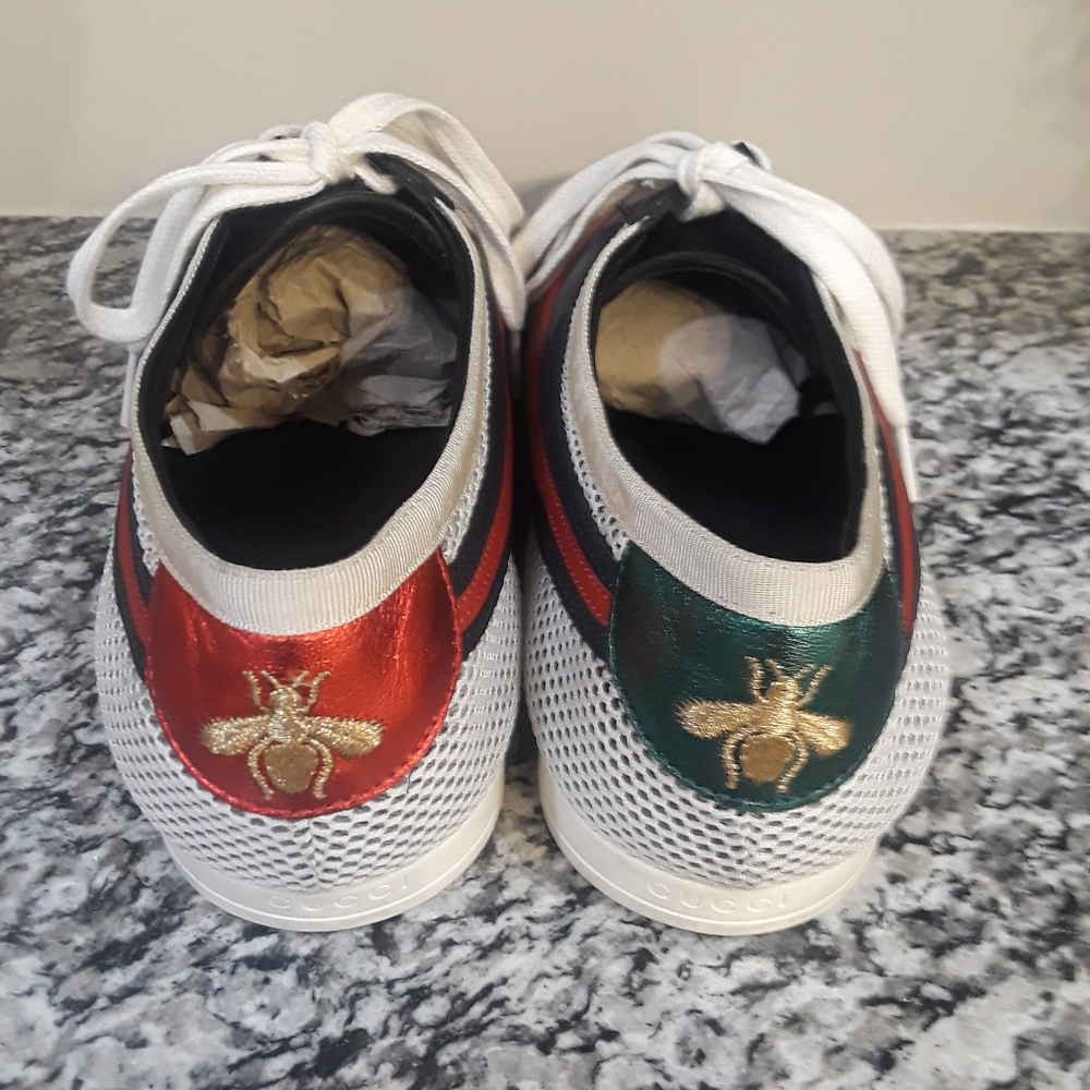 💝💝SOLD💝💝Gucci Rete Atlantide White Blue Red Black Men's Sneakers - Picture 5 of 16